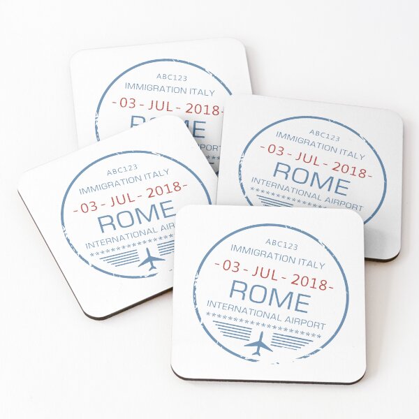 Item preview, Rome Airport Stamp designed and sold by royumi.
