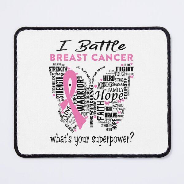 Item preview, Breast Cancer Warrior - I Battle Breast Cancer What is your Superpower? designed and sold by KirstybShop.