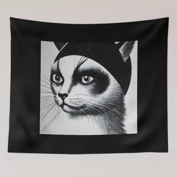 Item preview, 1960s Fashionable Female Cat Close Up 2 designed and sold by Shapes-Mania.