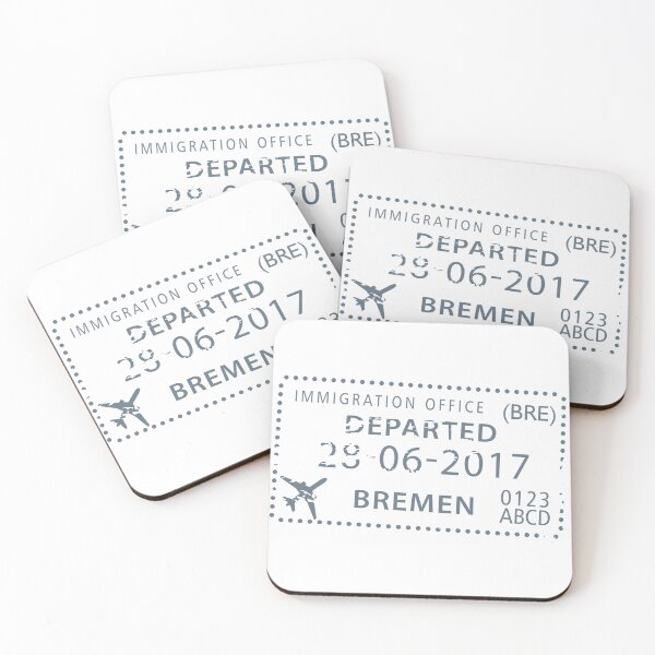 Item preview, Bremen Airport Stamp designed and sold by royumi.