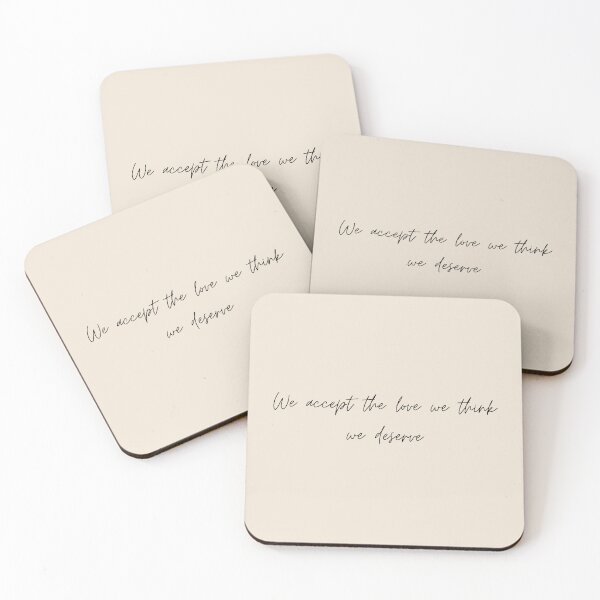 Item preview, We accept the love we think we deserve - The Perks of Being a Wallflower (2012) Quote designed and sold by bubblytank.