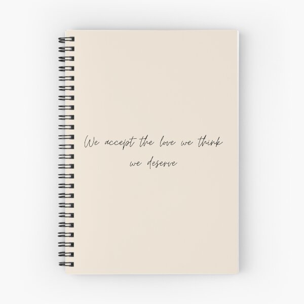 Item preview, We accept the love we think we deserve - The Perks of Being a Wallflower (2012) Quote designed and sold by bubblytank.