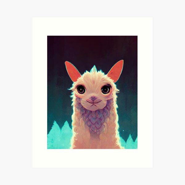 Anime Llama Art Prints for Sale