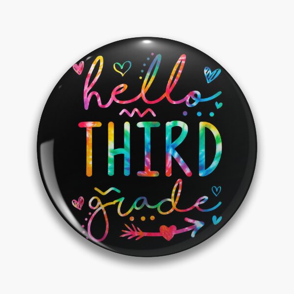 Artikelvorschau, Hallo Lehrerschüler der dritten Klasse Back to School Tie Dye entworfen und verkauft von vergiebee.