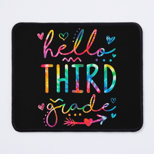 Item preview, Hello Third Grade Teacher Student Back To School Tie Dye designed and sold by vergiebee.