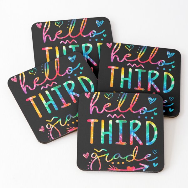 Item preview, Hello Third Grade Teacher Student Back To School Tie Dye  designed and sold by vergiebee.