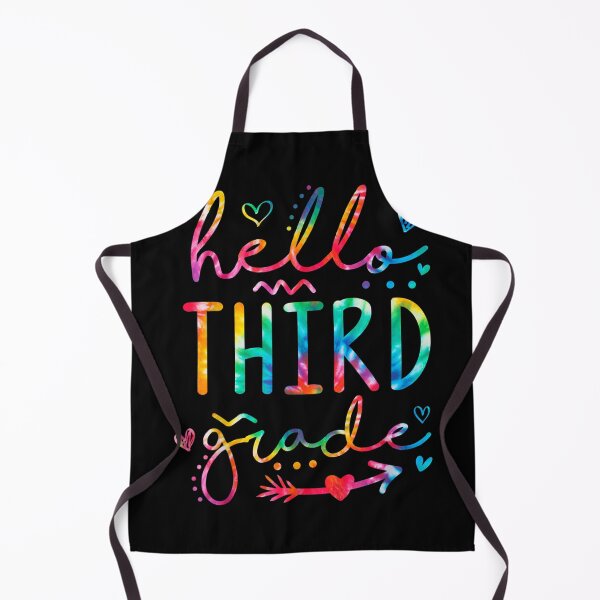 Item preview, Hello Third Grade Teacher Student Back To School Tie Dye designed and sold by vergiebee.