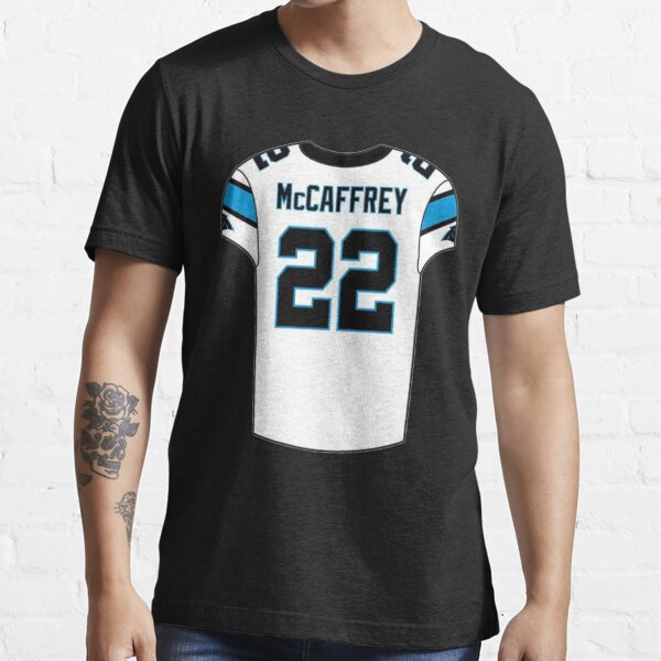 CHRISTIAN McCAFFREY AUTOGRAPHED CAROLINA PANTHERS #22 BLACK JERSEY