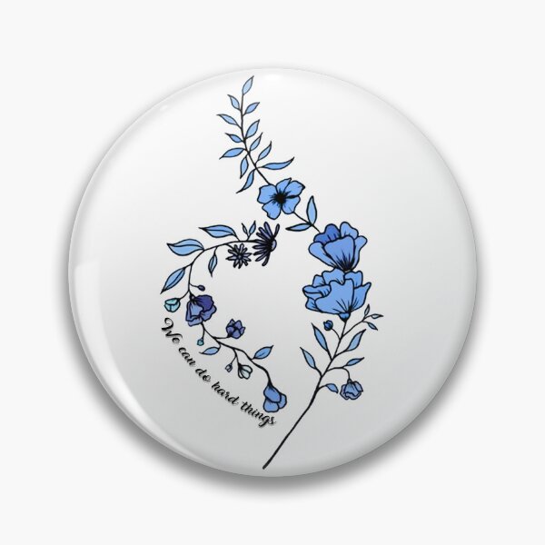 Item preview, NEDA flower symbol blue designed and sold by JACK034.