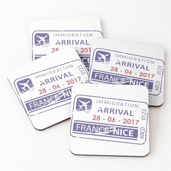 Item preview, Nice Airport Stamp designed and sold by royumi.