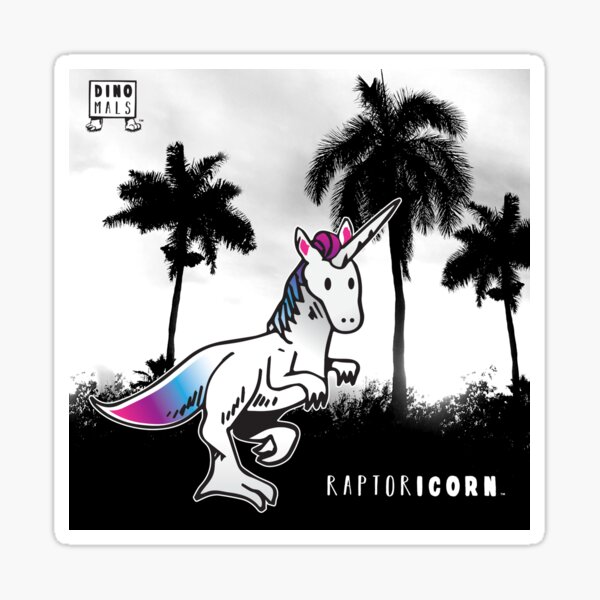 RAPTORICORN™ in Miami Sticker