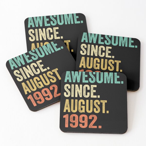 Item preview, Awesome Since August 1992 30th Birthday Gift 30 Years Old  designed and sold by vergiebee.