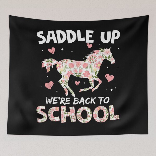 Item preview, Saddle Up We're Back To School Cool Horse Riding  designed and sold by vergiebee.