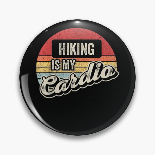 Item preview, Hiking Is My Cardio Vintage Retro Funny Hiking  designed and sold by vergiebee.