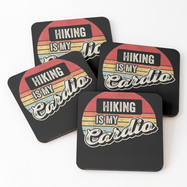 Item preview, Hiking Is My Cardio Vintage Retro Funny Hiking  designed and sold by vergiebee.