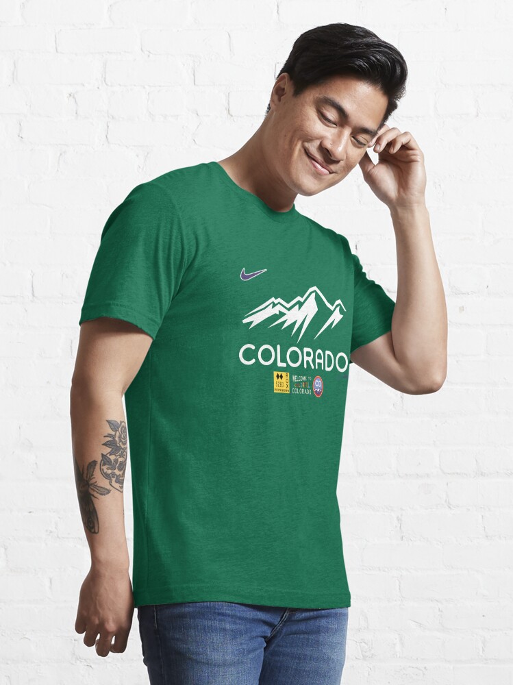 Nike Men's Colorado Rockies City Connect Tri-Blend T-Shirt - S Each