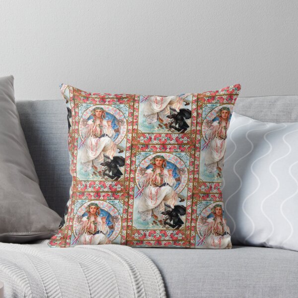 Item preview, Portrait Of Josephine Crane-Bradley As Slavia-Alphonse Mucha -Art Nouveau Mucha -Vintage Alphonse Woman Nouveau designed and sold by TeeARTHY.