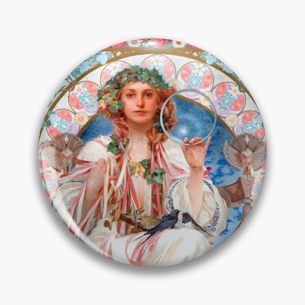 Item preview, Portrait Of Josephine Crane-Bradley As Slavia-Alphonse Mucha -Art Nouveau Mucha -Vintage Alphonse Woman Nouveau designed and sold by TeeARTHY.