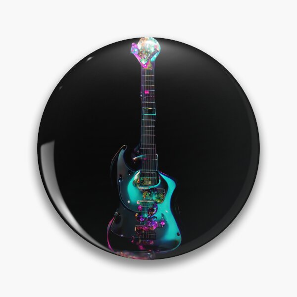 Item preview, Gfab Bfab Gen Ai FFab ABAI Surreal Trends Clothing Gemmed Electric guitar designed and sold by Surrealtrends.