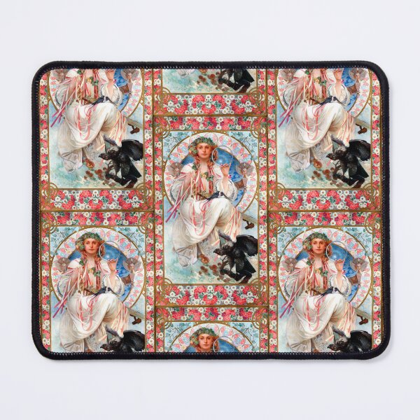 Item preview, Portrait Of Josephine Crane-Bradley As Slavia-Alphonse Mucha -Art Nouveau Mucha -Vintage Alphonse Woman Nouveau designed and sold by TeeARTHY.
