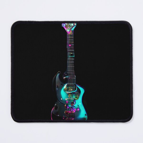 Item preview, Gfab Bfab Gen Ai FFab ABAI Surreal Trends Clothing Gemmed Electric guitar designed and sold by Surrealtrends.