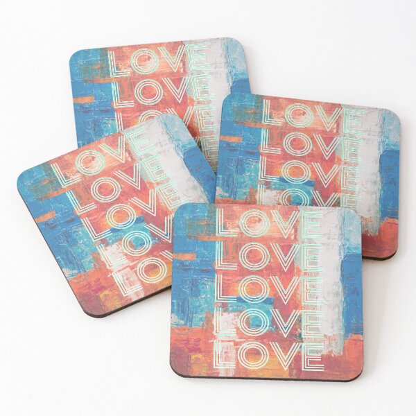 Item preview, love,repeatedly Lettering,various colored  painting,red,blue,white,vivid colors designed and sold by zzzozzo.