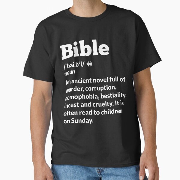 Item preview, Funny Atheist Anti-Religion Atheism Bible designed and sold by seriouscapon242.
