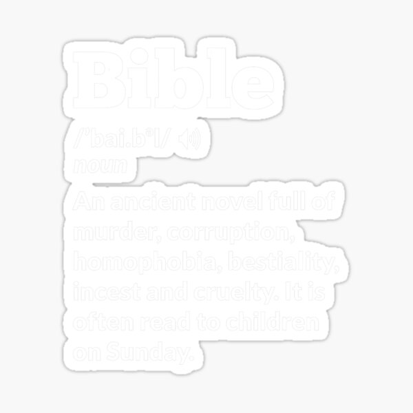 Artikel-Vorschau von Lustige atheistische Anti-Religions-Atheismus-Bibel, designt und verkauft von seriouscapon242.