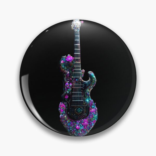 Item preview, Gfab Bfab Gen Ai FFabSurreal Trends Clothing Gemmed Electric guitar designed and sold by Surrealtrends.