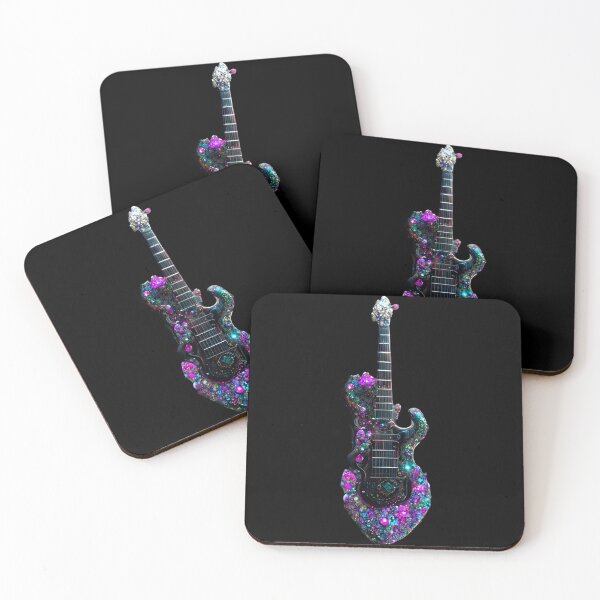 Item preview, Gfab Bfab Gen Ai FFabSurreal Trends Clothing Gemmed Electric guitar designed and sold by Surrealtrends.