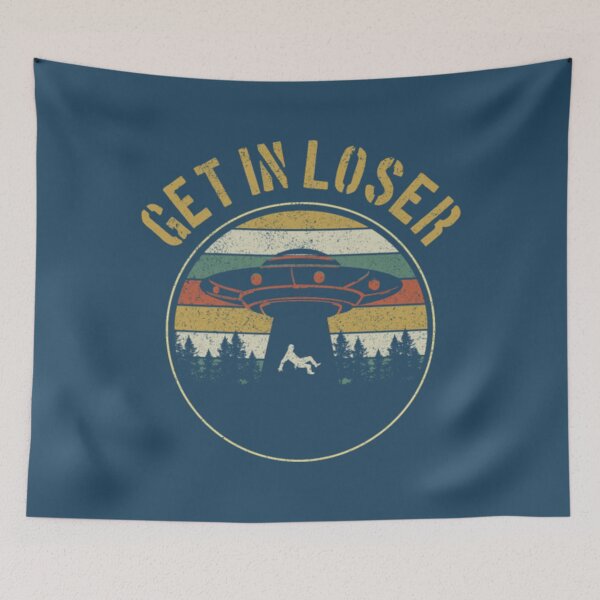 Item preview, Get In Loser - Vintage UFO Alien Abduction designed and sold by JurrienBlind.