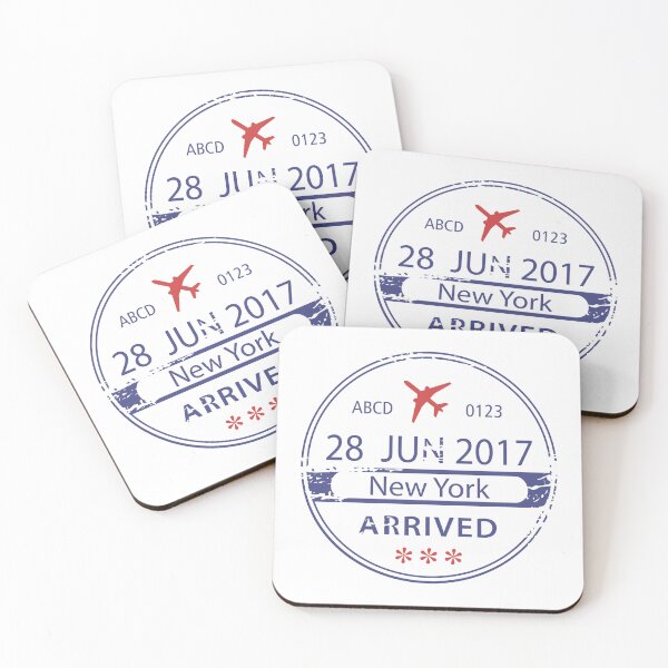 Item preview, New York Airport Stamp designed and sold by royumi.