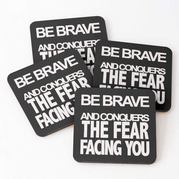 Item preview, Funny  Be brave and conquers the fear facing you    designed and sold by VIINTAGRAD.