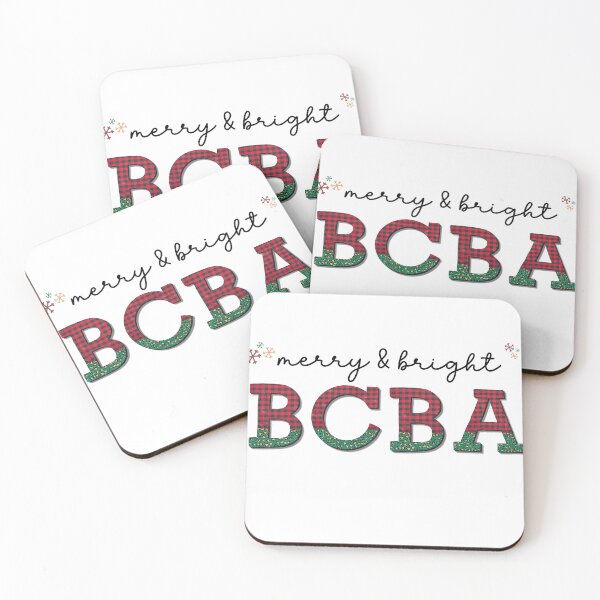 Item preview, Merry and Bright BCBA, Christmas Behavior Analyst Sticker designed and sold by VisionaryABA.