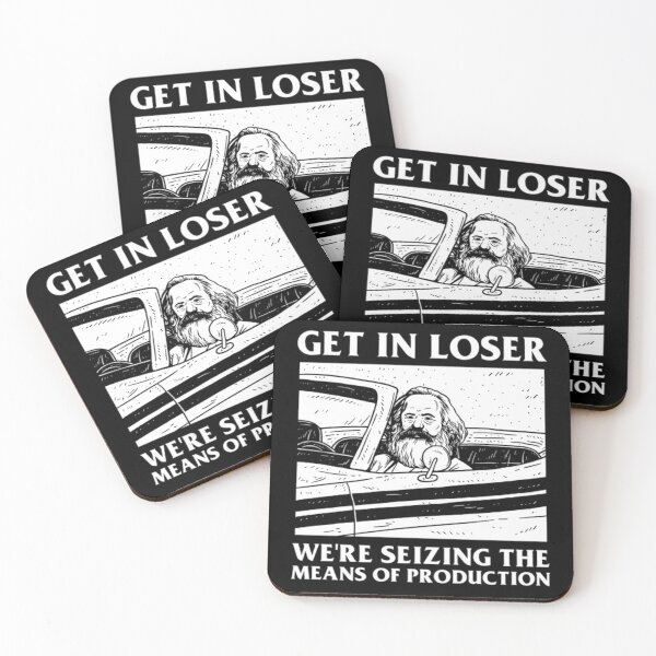 Item preview, Get In Loser Karl Marx - Communism Meme Funny designed and sold by JurrienBlind.
