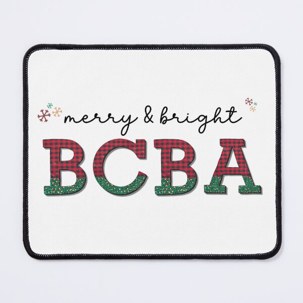 Item preview, Merry and Bright BCBA, Christmas Behavior Analyst Sticker designed and sold by VisionaryABA.