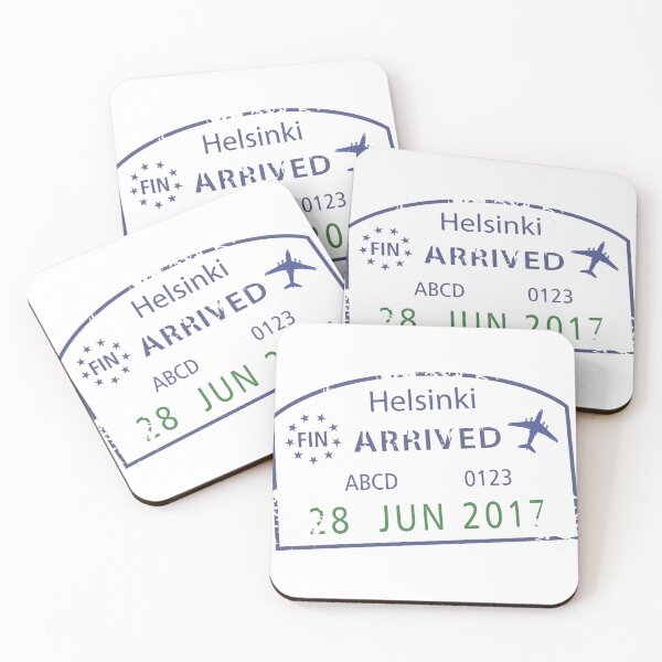 Item preview, Helsinki Arrival Airport Stamp designed and sold by royumi.