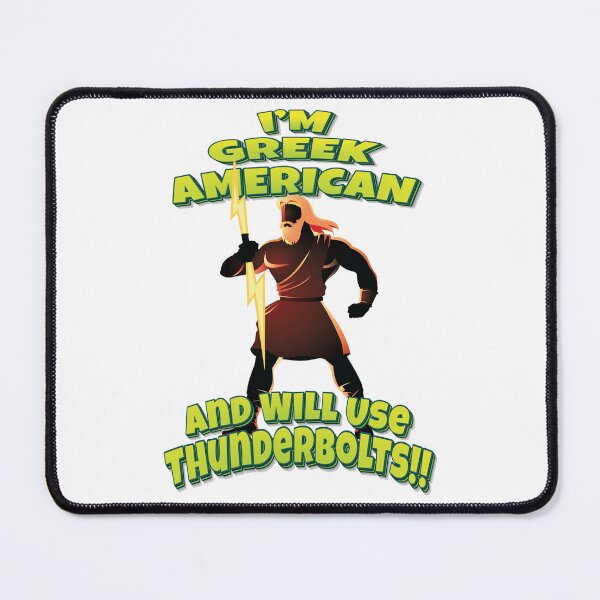 Item preview, I'm Greek American And Will Use Thunderbolts!! Zeus Greek God designed and sold by WordsGamersUse.