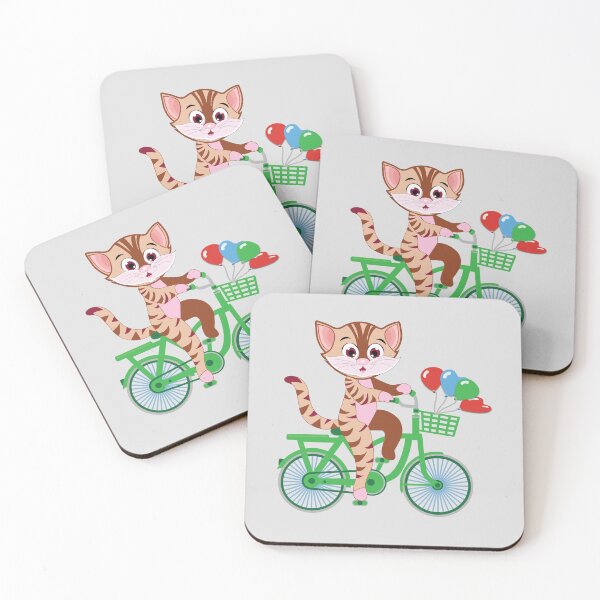 Item preview, Cycling Cat - (+ View this design on 75+ products) designed and sold by Julien Hebbrecht.