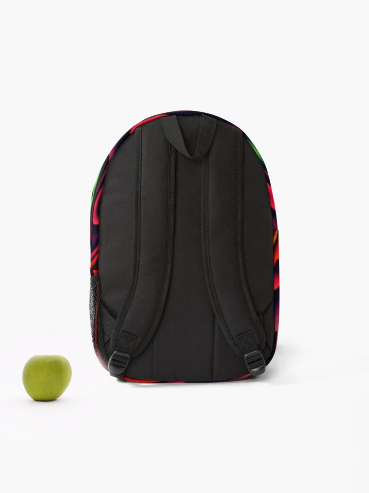 Thumbnail 2 of 3, Backpack, Neon Nightmare designed and sold by TiltedCode.
