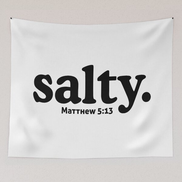 Item preview, Salty Matthew 5:13 Bible Quote designed and sold by allysmar.