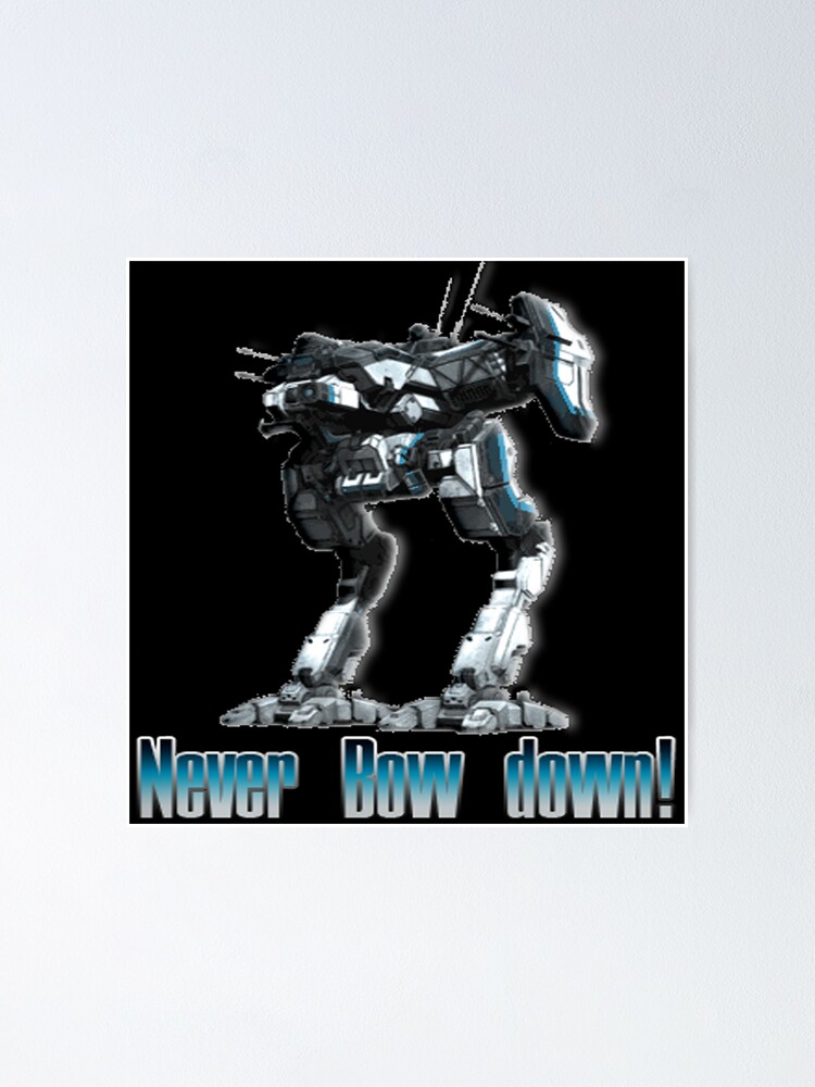 never-bow-down-poster-for-sale-by-coldfoxfusion-redbubble