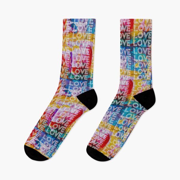 Item preview, love,repeatedly Lettering,various colored  painting,green,pink,yellow,blue,vivid colors designed and sold by zzzozzo.