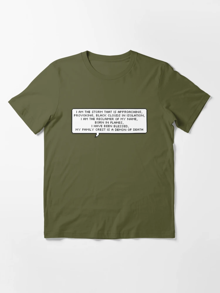 I Am The Storm That Is Approaching Pixel Speech Bubble Essential T-Shirt  for Sale by Meltey
