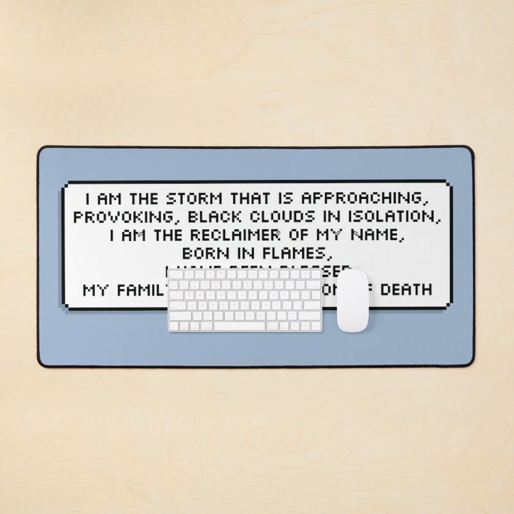 I Am The Storm That Is Approaching Pixel Speech Bubble Poster for Sale by  Meltey