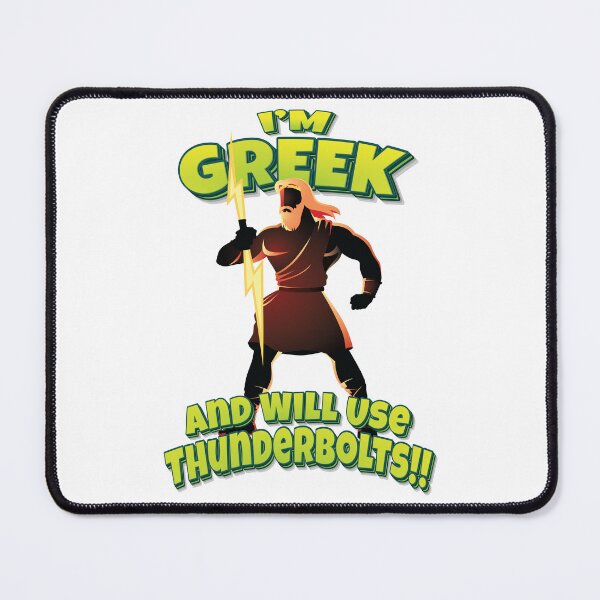 Item preview, I'm Greek And Will Use Thunderbolts!! Zeus Greek God designed and sold by WordsGamersUse.