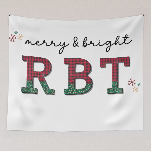 Item preview, Merry and Bright RBT, Christmas Behavior Therapist Sticker designed and sold by VisionaryABA.