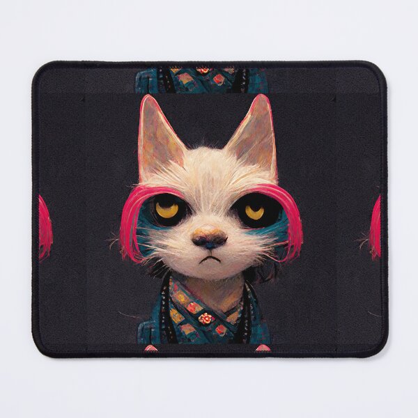 Item preview, Rock Cat with Pink Eyelashes designed and sold by bradzangwill.