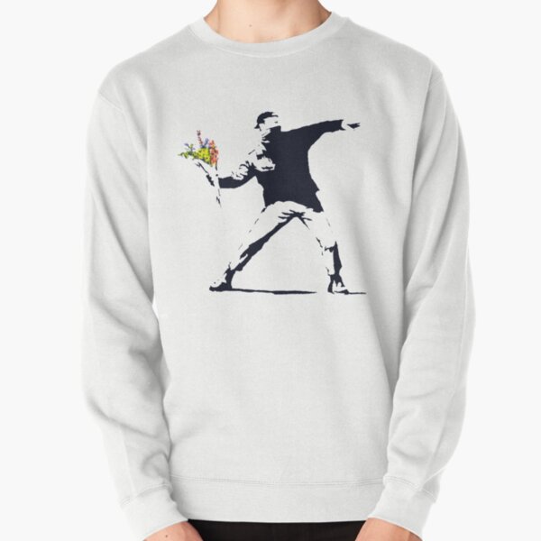 Item preview, Banksy Flower Throw designed and sold by Yseey.