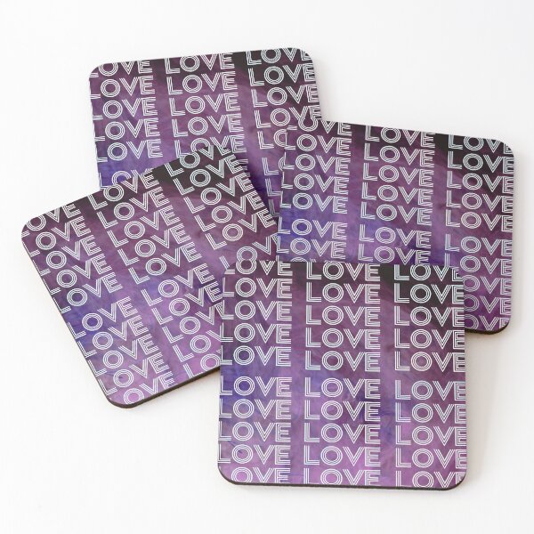 Item preview, love,repeatedly Lettering,various colored  painting,violet designed and sold by zzzozzo.